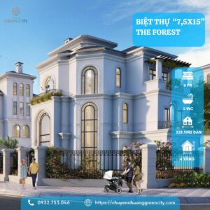 Chuyển nhượng biệt thự song lập The Forest, Green City với vốn cực ưu đãi