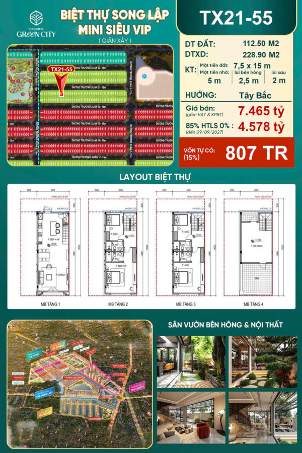 Biệt thự song lập giá tốt