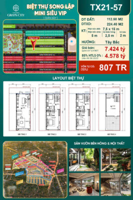 Sở hữu biệt thự song lập The Forest, Green City