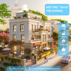 Mẫu biệt thự song lập Vinhomes Green City 150m2 (10x15)