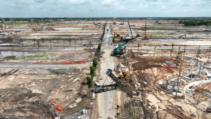 Tiến độ thi công Green City - Cập nhật cuối tháng 8/2025