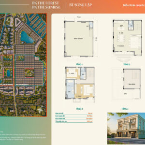 Thiết kế biệt thự song lập Vinhomes Green City 150m2 (10x15)
