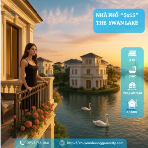 Bán Nhà Phố Liền Kề 5x15, Phân Khu The Swanlake Vinhomes Green City