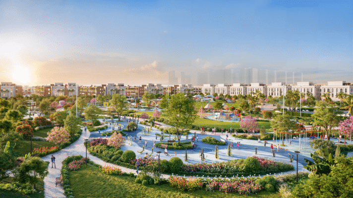 Phối cảnh công viên viên chủ đề Vinhomes Hậu Nghĩa