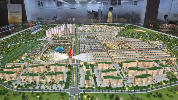 Vị trí shop house trên sa bàn vinhomes green city