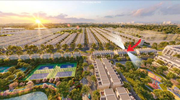 Vị trí shop house phối cảnh vinhomes green city