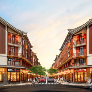 Phối cảnh khu phố trung hoa Vinhomes Green City