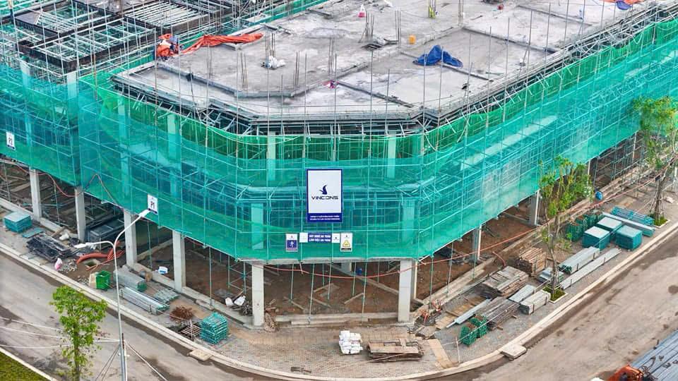 tiến độ thi công mới nhất Vinhomes green city