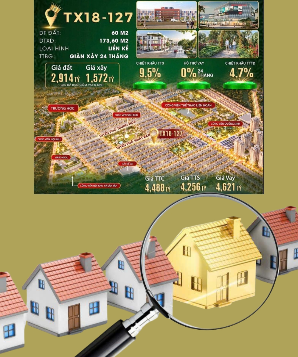 Căn nhà phố giá thấp nhất dự án Vinhomes Hậu Nghĩa