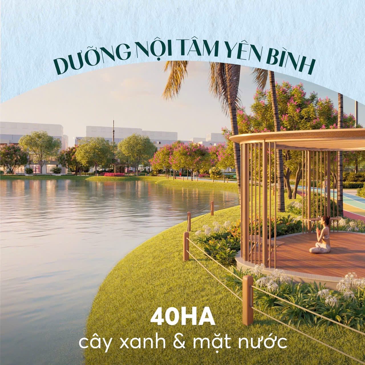 Phối ảnh cuộc sống xanh - khỏe tại Vinhomes Hậu Nghĩa