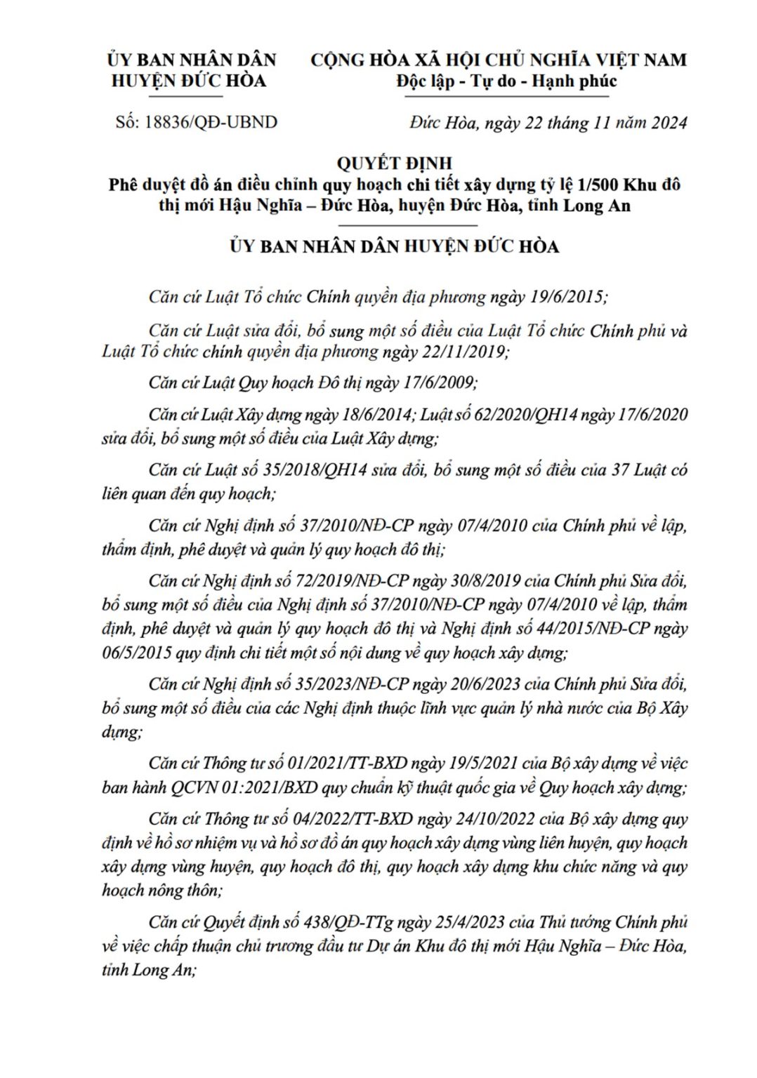 Quy hoạch 1/500 đã được phê duyệt của dự án Vinhomes Green City